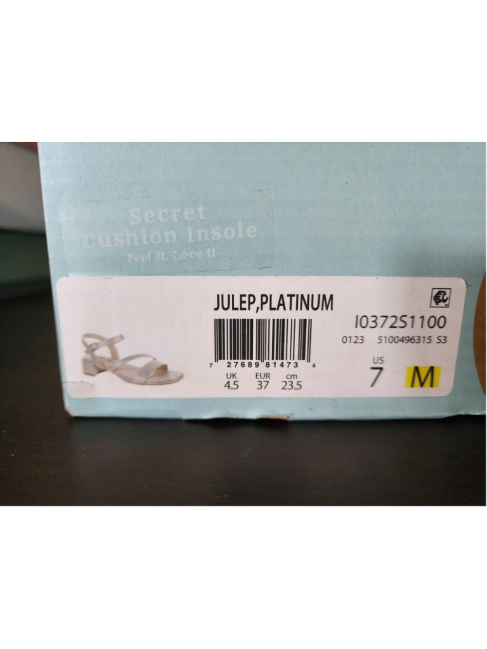 LifeStride Julep Strappy Block Heel Sandals Sz 7 M - Light Gold - Platinum - Picture 13 of 15